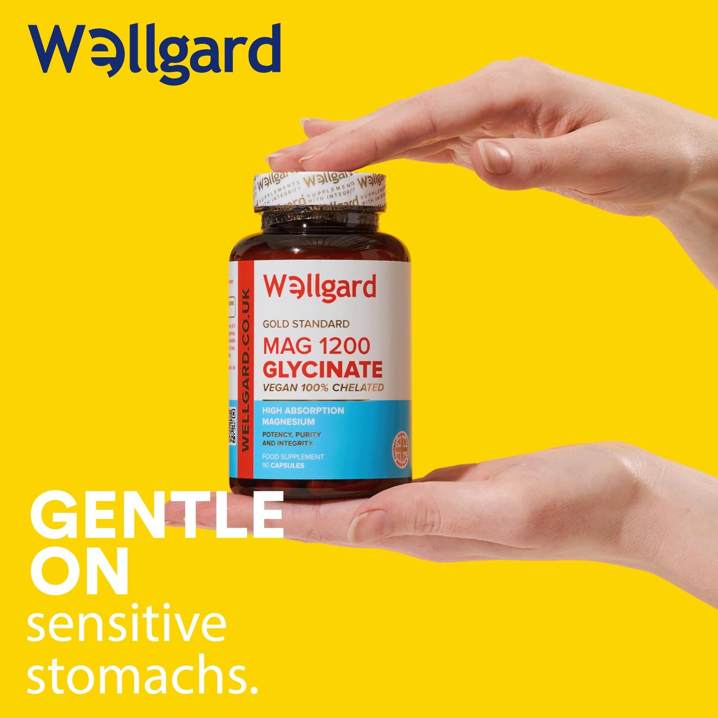 Wellgard Magnesium Glycinate, Mag 1200, High Strength Magnesium Bisglycinate - Maple Wellness Supplements