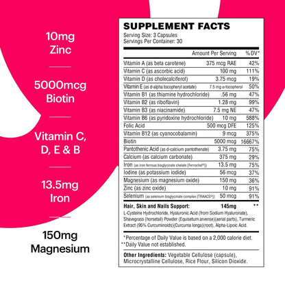 Wellthy Her Women's Daily Vegan Multivitamin for Women, Natural Ingredients for Healthy Hair, Skin, & Nails with Essential Micronutrients (30 Day) - Maple Wellness Supplements
