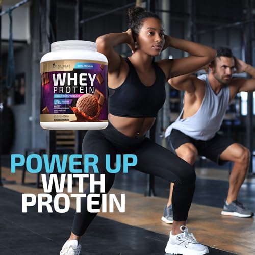 Whey Protein Powder 24g - Chocolate Ice Cream Whey Isolate Protein for Muscle Growth - Maple Wellness Supplements