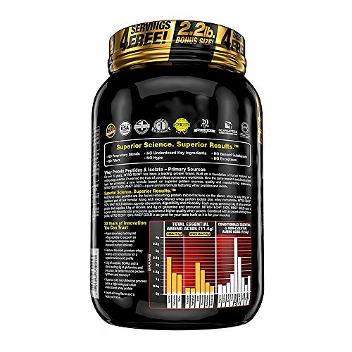 Whey Protein Powder - MuscleTech Nitro-Tech Whey Gold Protein Powder - Maple Wellness Supplements
