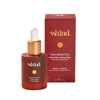 WHIND Marrakech Sun Tinting Water – Lightweight Self-Tanning Drops with Hyaluronic Acid & Glycerin for a Buildable Natural Glow – 30ml - Maple Wellness Supplements