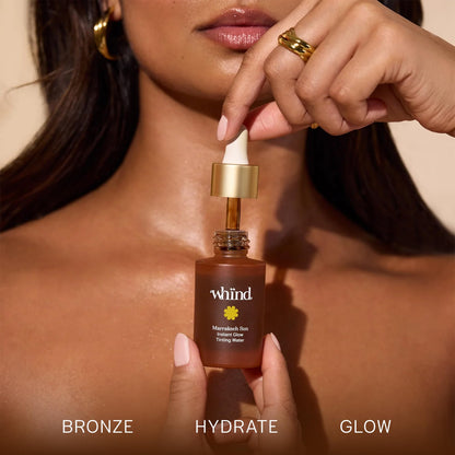 WHIND Marrakech Sun Tinting Water – Lightweight Self-Tanning Drops with Hyaluronic Acid & Glycerin for a Buildable Natural Glow – 30ml - Maple Wellness Supplements