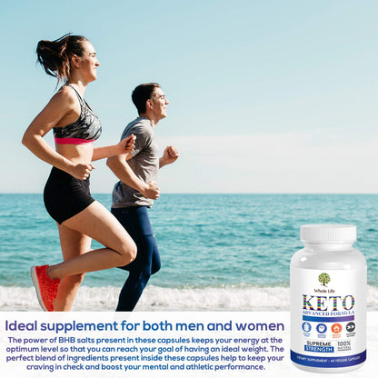 WHOLE LIFE Keto Advanced Formula Diet BHB Pills - Ketogenic All Natural, Support - Maple Wellness Supplements