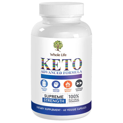 WHOLE LIFE Keto Advanced Formula Diet BHB Pills - Ketogenic All Natural, Support - Maple Wellness Supplements