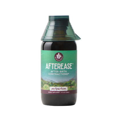 WishGarden Herbs AfterEase Drops for Postpartum Cramps & After-Birth Contractions – Liquid Herbal Supplement – Women's Postpartum Essential – 4 oz - Maple Wellness Supplements