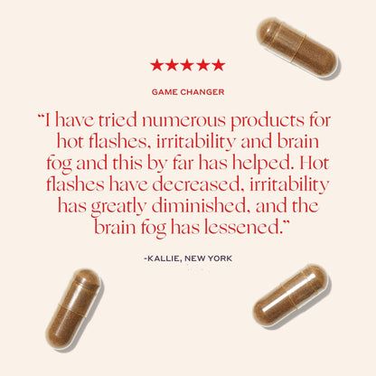 Womaness Menopause Supplements for Women - Hormone Balance for Women Perimenopause and Menopause - Ashwagandha, Pycnogenol and Bacognize for Hot Flashes, Brain Fog and Mood Hormone Free - 30 Capsules - Maple Wellness Supplements
