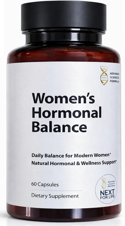 Women’s Hormonal Balance Supplement – Menopause & PMS Support – Mood, Energy & Cycle Regulation – Botanical Formula – 60 Capsules - Maple Wellness Supplements