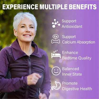 Womens Multivitamin Gummy 50 and Over - Chewable Multi Vitamin A, C, D3, E, K2 & B Complex, Folate, Biotin, Calcium, Magnesium - Maple Wellness Supplements