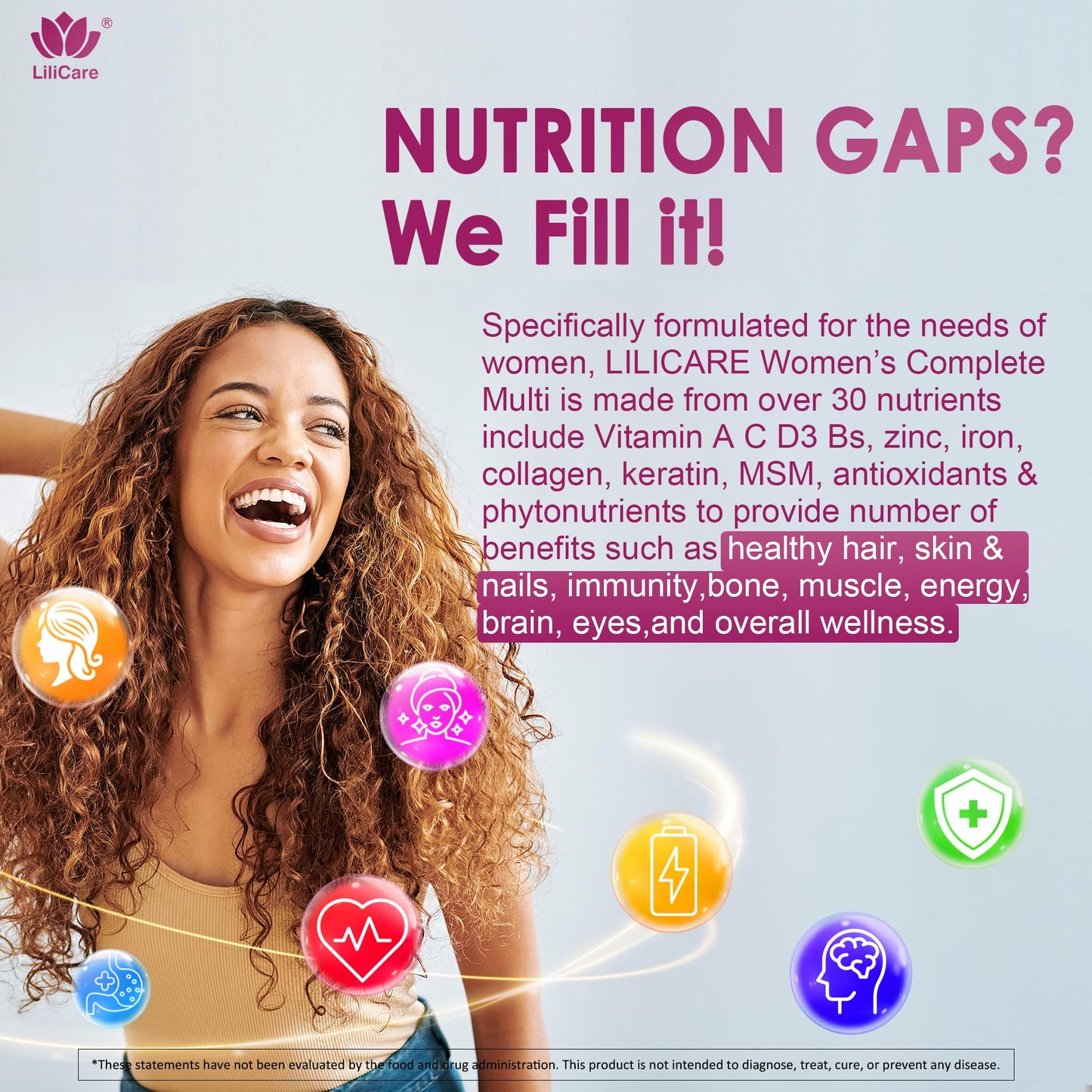 Womens Multivitamin Gummy, Methylated Multivitamin for Women, Biotin, Methylfolate, Iron, Collagen, Vitamins A C D, B Complex, Antioxidants for Women's Daily Support, - Maple Wellness Supplements