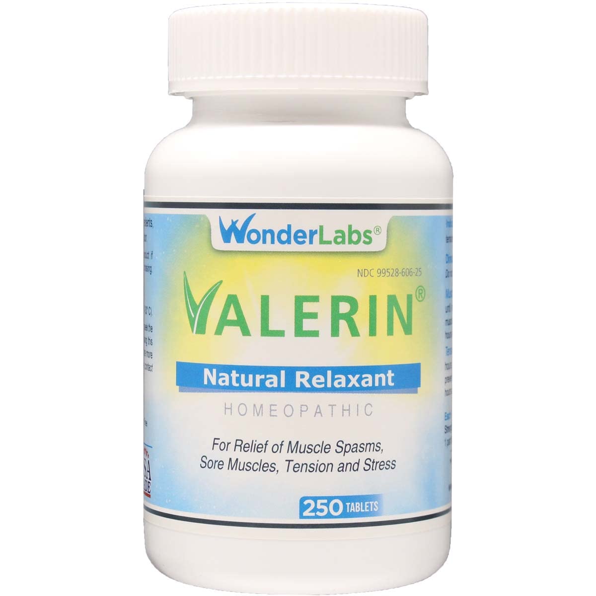 Wonder Laboratories Valerian Natural Relaxant for Tension Relief, Stress Relief, Leg Cramp Relief and Other Muscle Cramps Magnesium, Passion Flower, & Valerian Root Muscle Relaxant - (250ct) - Maple Wellness Supplements