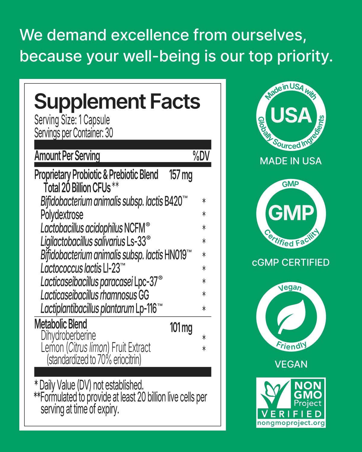 WonderBiotics Weight Management Probiotics for Women - Appetite Suppressant + 8 Clinically Strains - Safe & Natural Loss, Belly Fat, No Side Effects - 30 CT - Maple Wellness Supplements