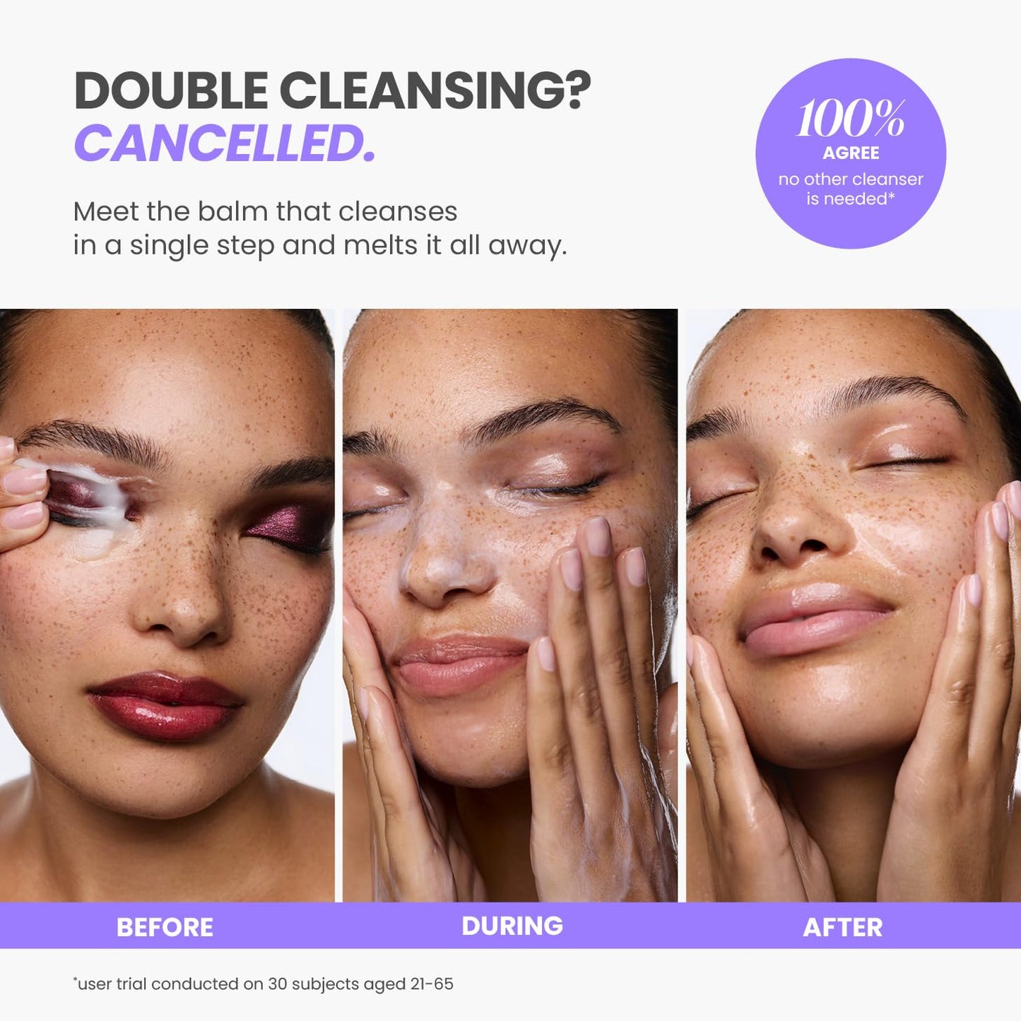 Wonderskin Cleansing Balm - Melt It All Balm to Milk Makeup Remover, Gentle Hydrating Face Cleanser with Centella and Chamomile - Maple Wellness Supplements