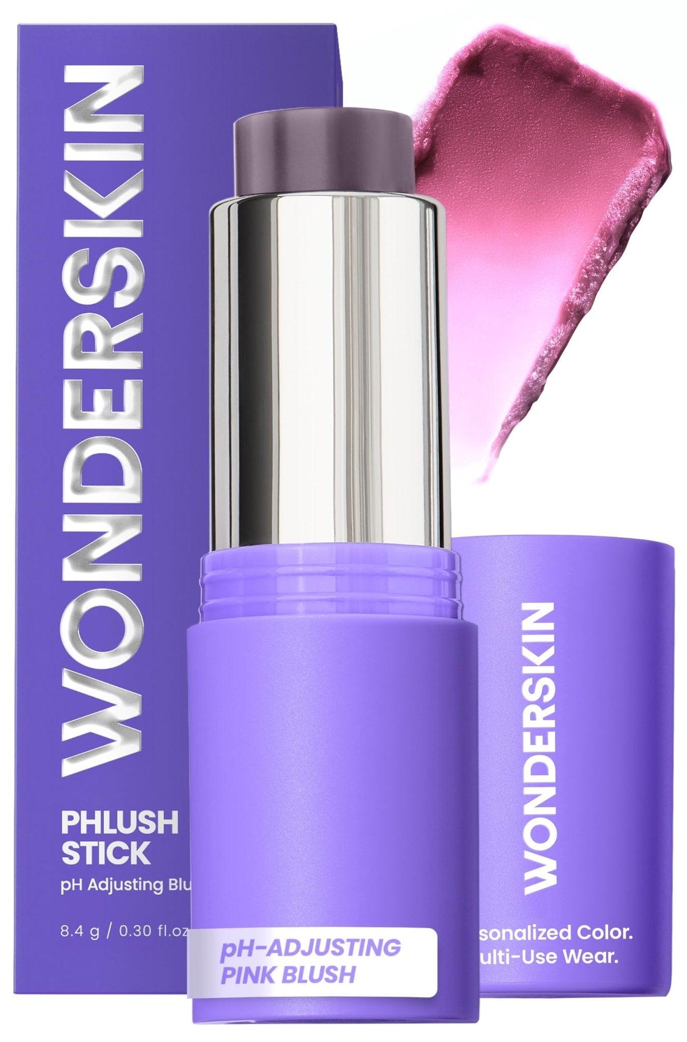 Wonderskin Cream Blush Stick pH-Activated - pHlush Stick Multi-Use, Blush for Cheeks and Lips, Cooling Nourishing Color-Adjusting Makeup - Maple Wellness Supplements