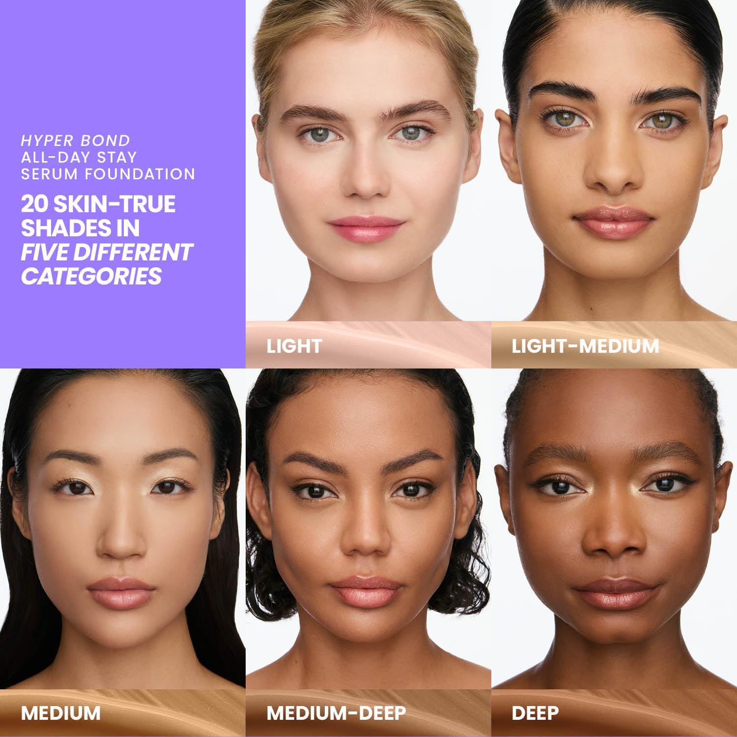 Wonderskin Hyper Bond All-Day Stay Serum Foundation – Waterproof, Transfer-Proof, 24HR Longwear Face Makeup with Niacinamide & Hyaluronic Acid – Lightweight, Natural Finish (Moonstone) - Maple Wellness Supplements