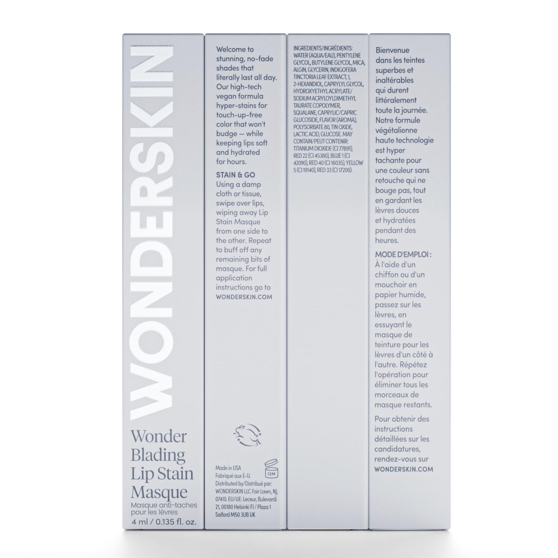 Wonderskin Wonder Blading All Day Lip Stain Peel Off Masque - Long Lasting, Waterproof and Transfer Proof Nude Lip Tint, Matte Finish Peel Off Lip Stain (Whimsical Masque) - Maple Wellness Supplements