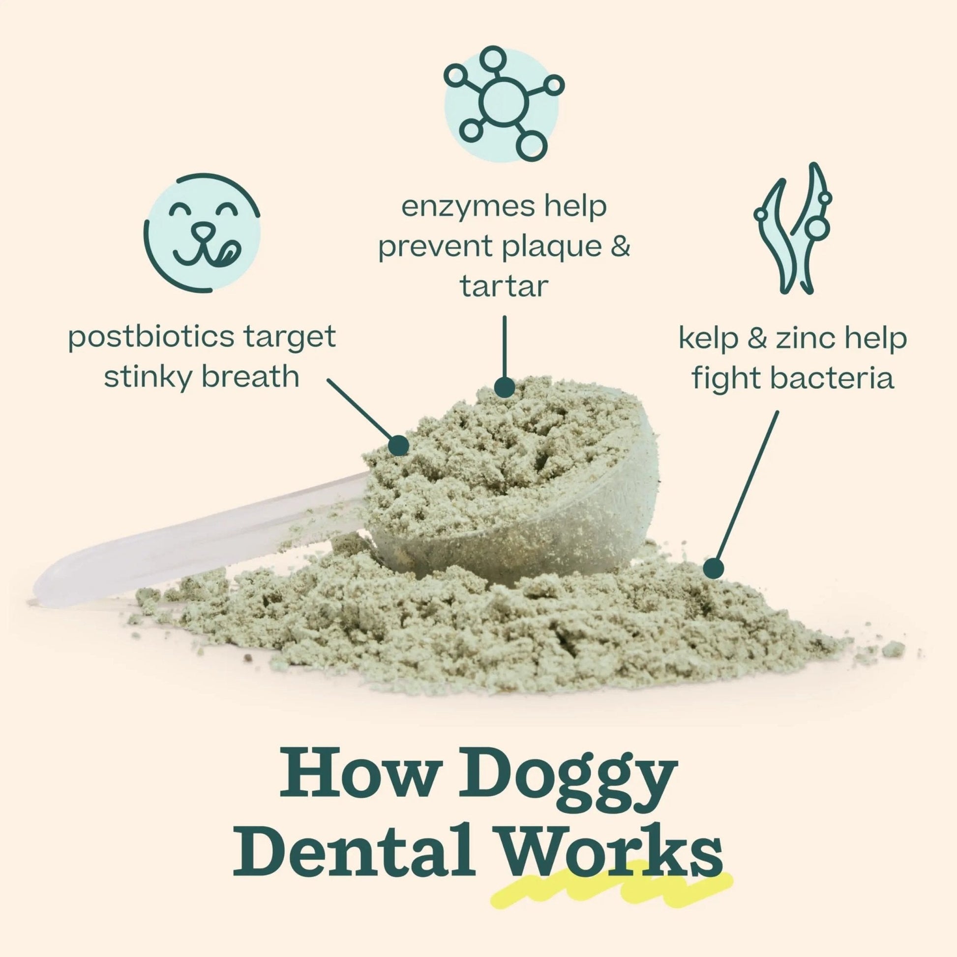 Woof Doggy Dental Pupsicle Mix - Dog Teeth Cleaning Powder for The Pupsicle - Long Lasting Postbiotic Dental Enzyme Mix to Support Oral Health for Dogs - Maple Wellness Supplements