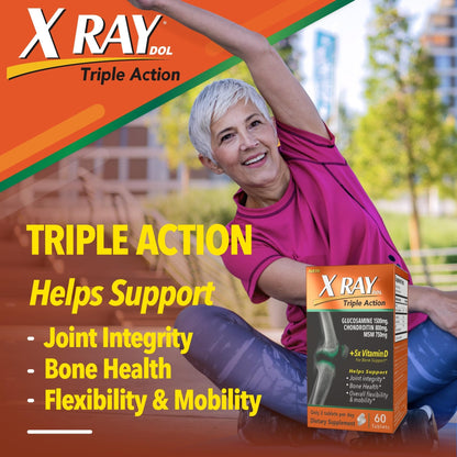 X Ray Dol Triple Action Joint Health Supplement, with 5X Vitamin D, Glucosamine 1500mg - Maple Wellness Supplements