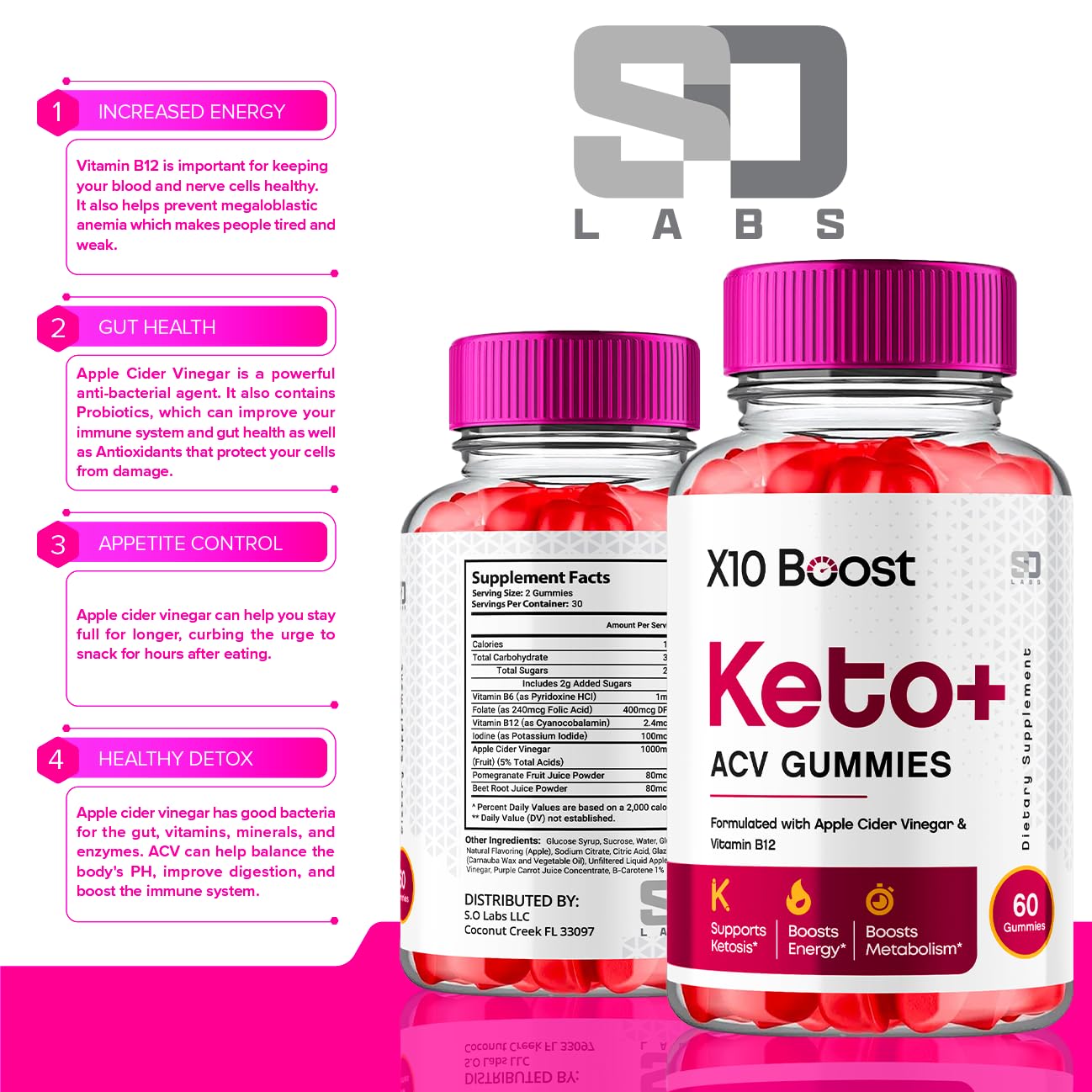 X10 Boost Keto ACV Gummies Advanced Weight Loss, X10 Boost Keto + ACV 1000mg Apple - Maple Wellness Supplements