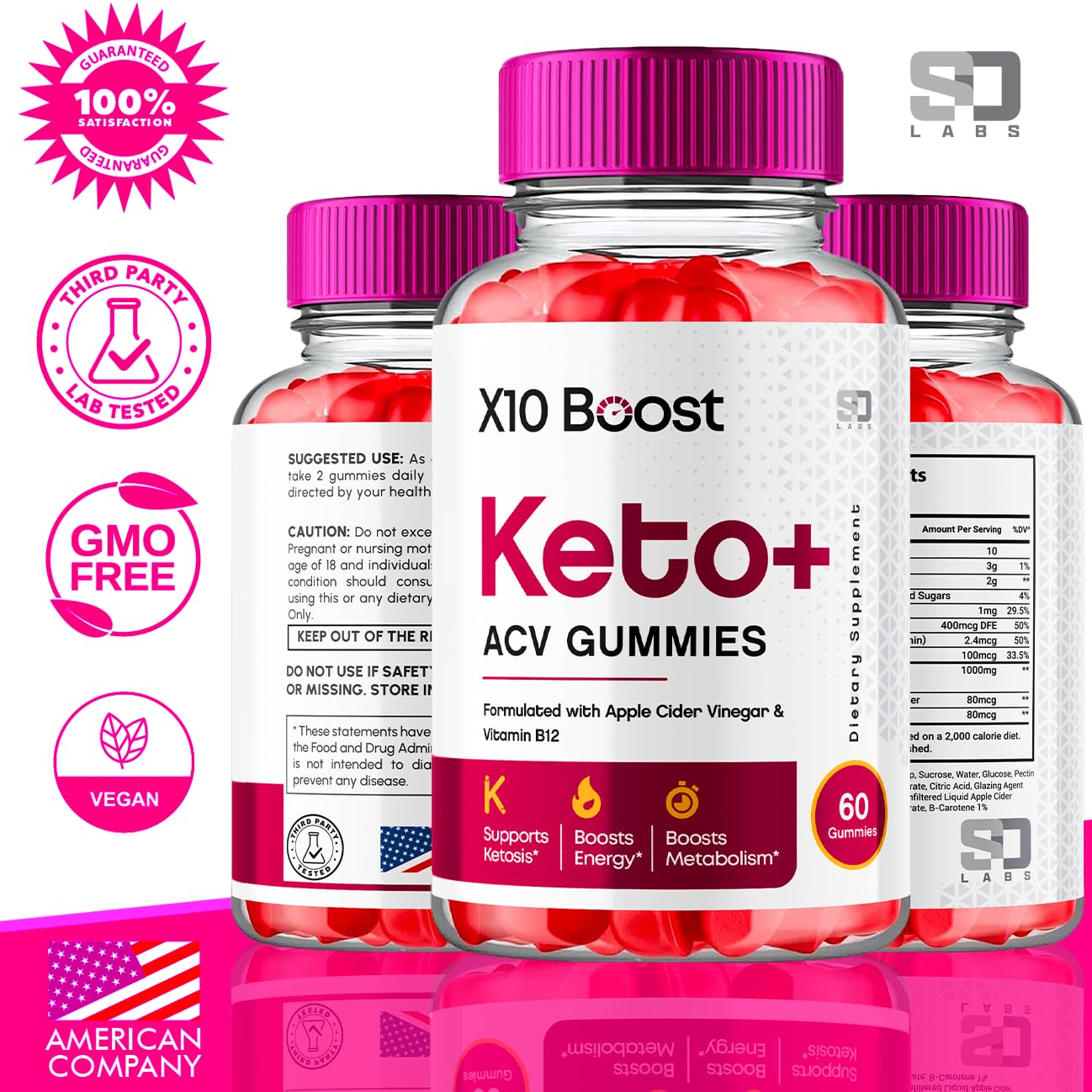 X10 Boost Keto ACV Gummies Advanced Weight Loss, X10 Boost Keto + ACV 1000mg Apple - Maple Wellness Supplements
