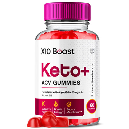 X10 Boost Keto ACV Gummies Advanced Weight Loss, X10 Boost Keto + ACV 1000mg Apple - Maple Wellness Supplements