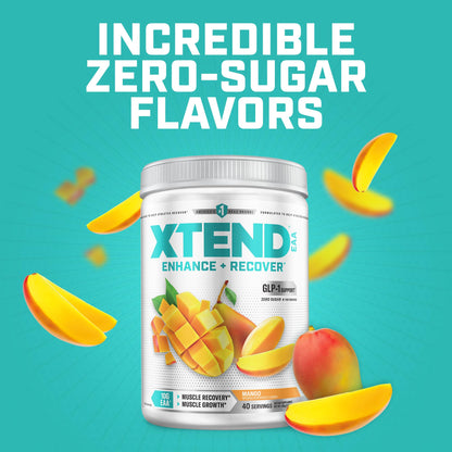 Xtend EAA + BCAA Powder for Muscle Recovery & Lean Muscle Growth, 9 Essential Amino Acids for Intra Workout or Post Workout Recovery - Maple Wellness Supplements