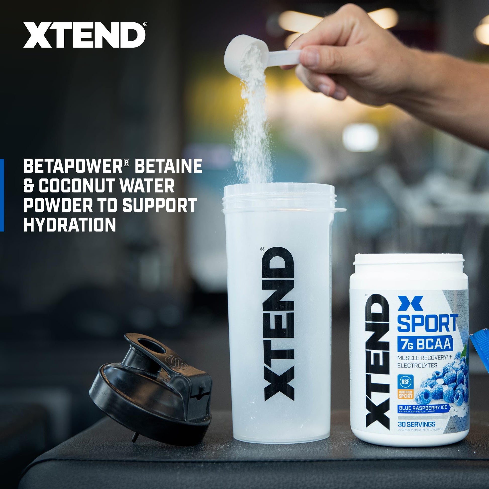XTEND Sport BCAA Powder Strawberry Kiwi Splash - Electrolyte Powder for Recovery & Hydration with Amino Acids - 30 Servings - Maple Wellness Supplements