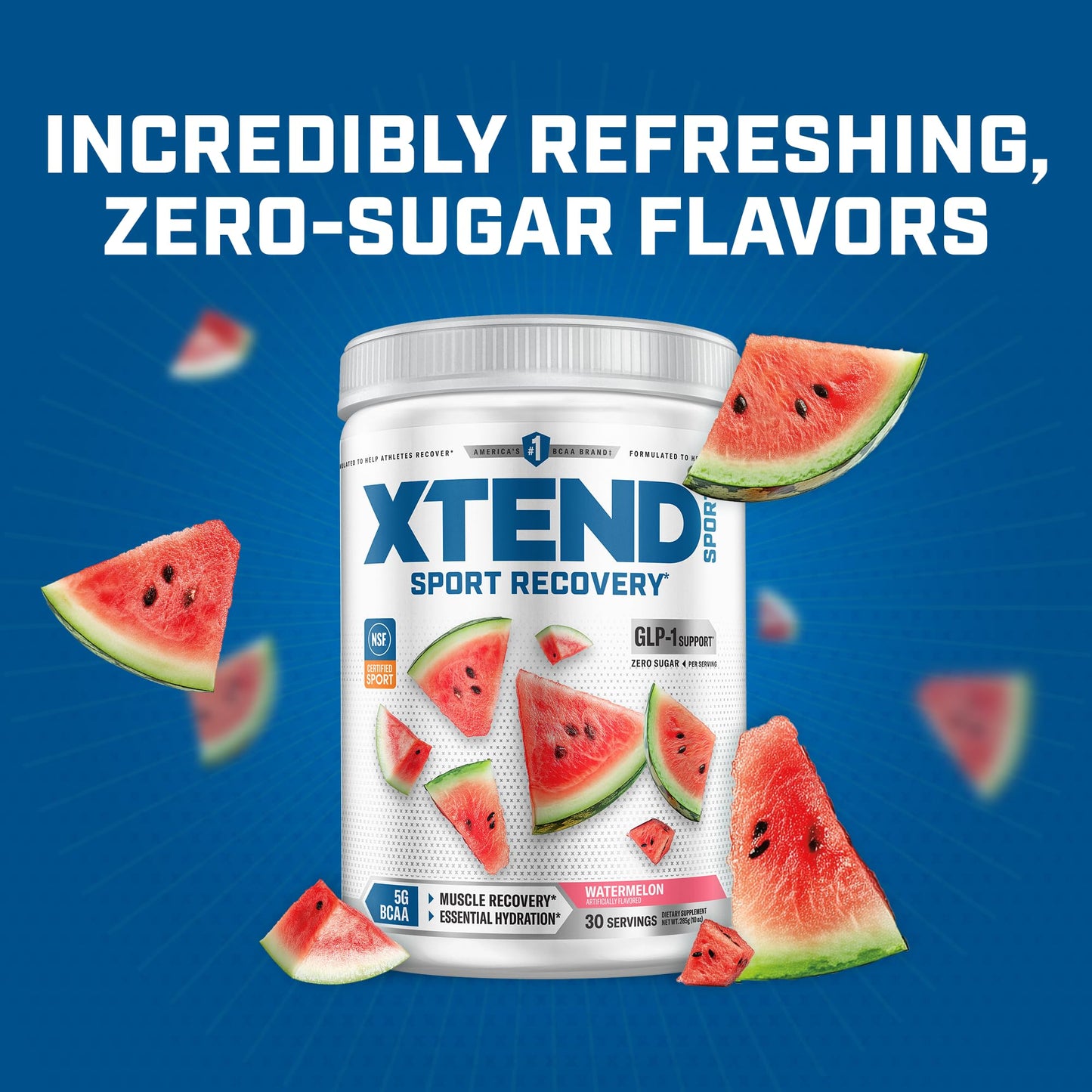 Xtend Sport BCAA Powder Watermelon - Electrolyte Powder for Recovery & Hydration with Amino Acids - 30 Servings - Maple Wellness Supplements