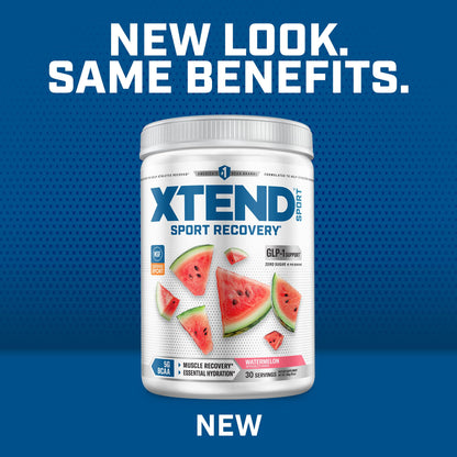 Xtend Sport BCAA Powder Watermelon - Electrolyte Powder for Recovery & Hydration with Amino Acids - 30 Servings - Maple Wellness Supplements