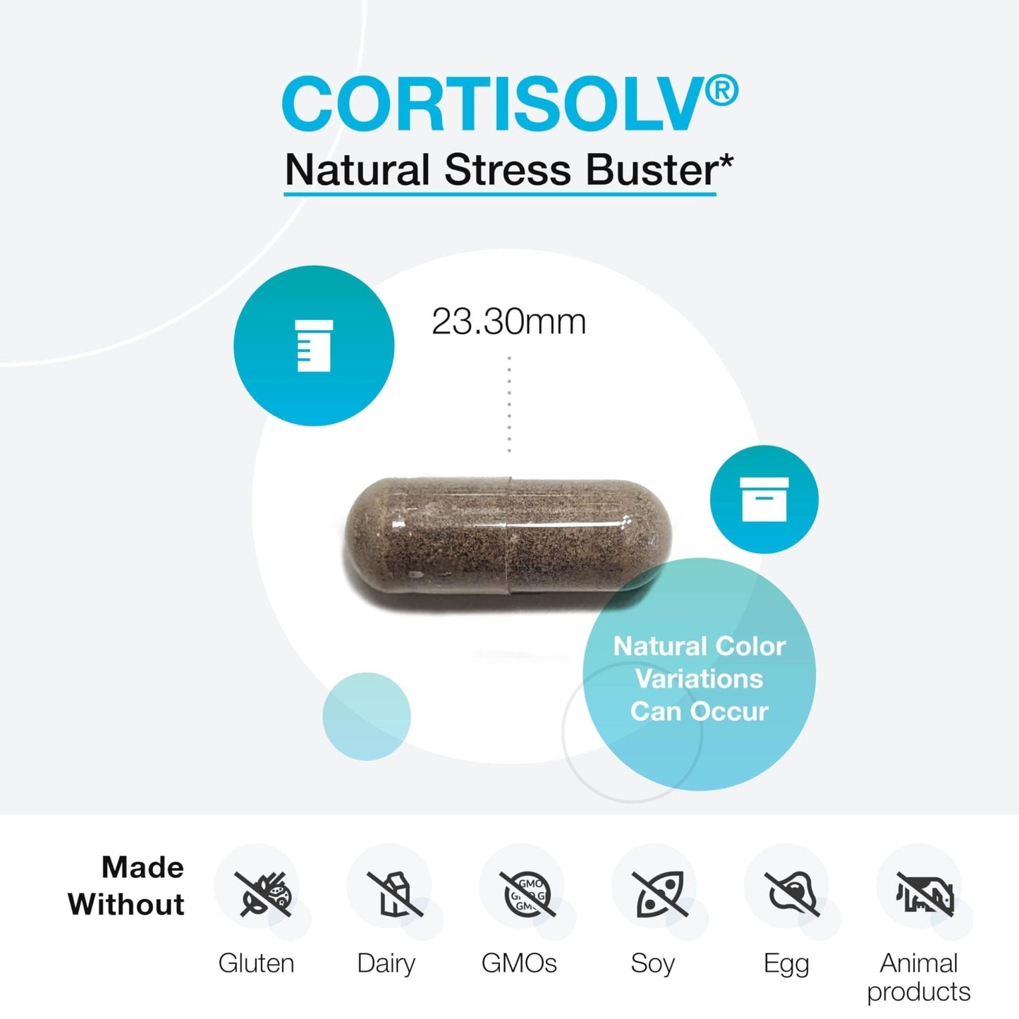 XYMOGEN Cortisolv Cortisol Supplement - Ashwagandha Supplement with L Theanine to Support Healthy Cortisol Levels, Energy, Relaxation and Mental Clarity (60 Capsules) - Maple Wellness Supplements