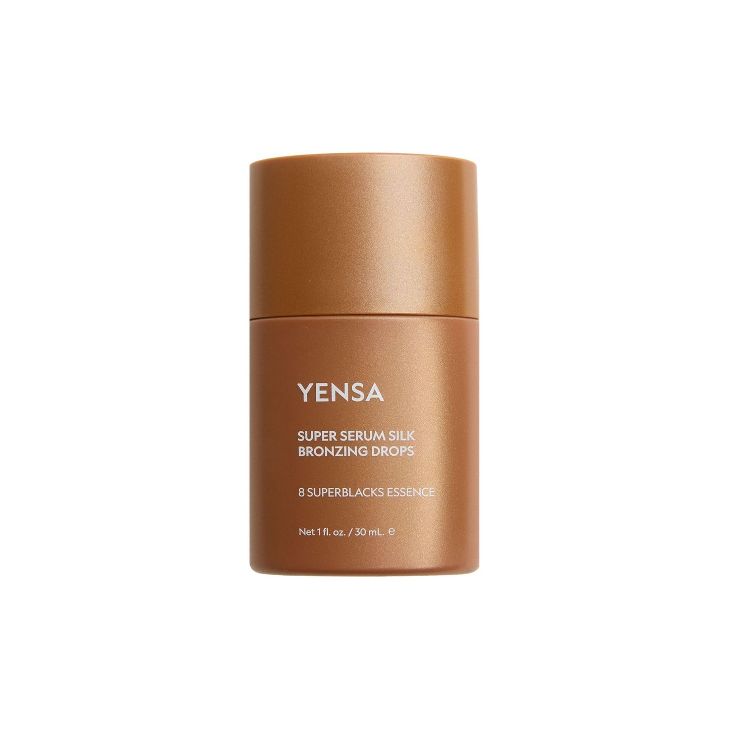 YENSA Super Serum Silk Bronzing Drops for Face - Liquid Bronzer Drops Enriched with Bakuchiol, Ferulic Acid & Super Oils - Hydrates & Nourishes with a Subtle Shimmer Finish - Universal Shade (1 Fl oz) - Maple Wellness Supplements
