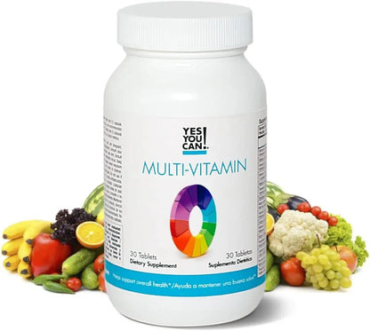 Yes You Can! Daily Multivitamins for Men and Women - Helps Assist Overall Health & Well-Being, Contains Antioxidants - Maple Wellness Supplements