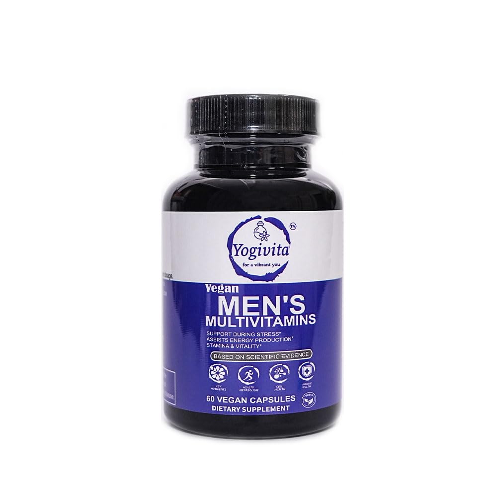 Yogivita Men’s Multivitamin – Complete Wellness, Energy & Immunity Support – Vegan, Gluten-Free, 60 Capsules - Maple Wellness Supplements