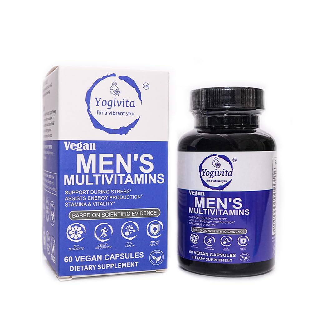 Yogivita Men’s Multivitamin – Complete Wellness, Energy & Immunity Support – Vegan, Gluten-Free, 60 Capsules - Maple Wellness Supplements