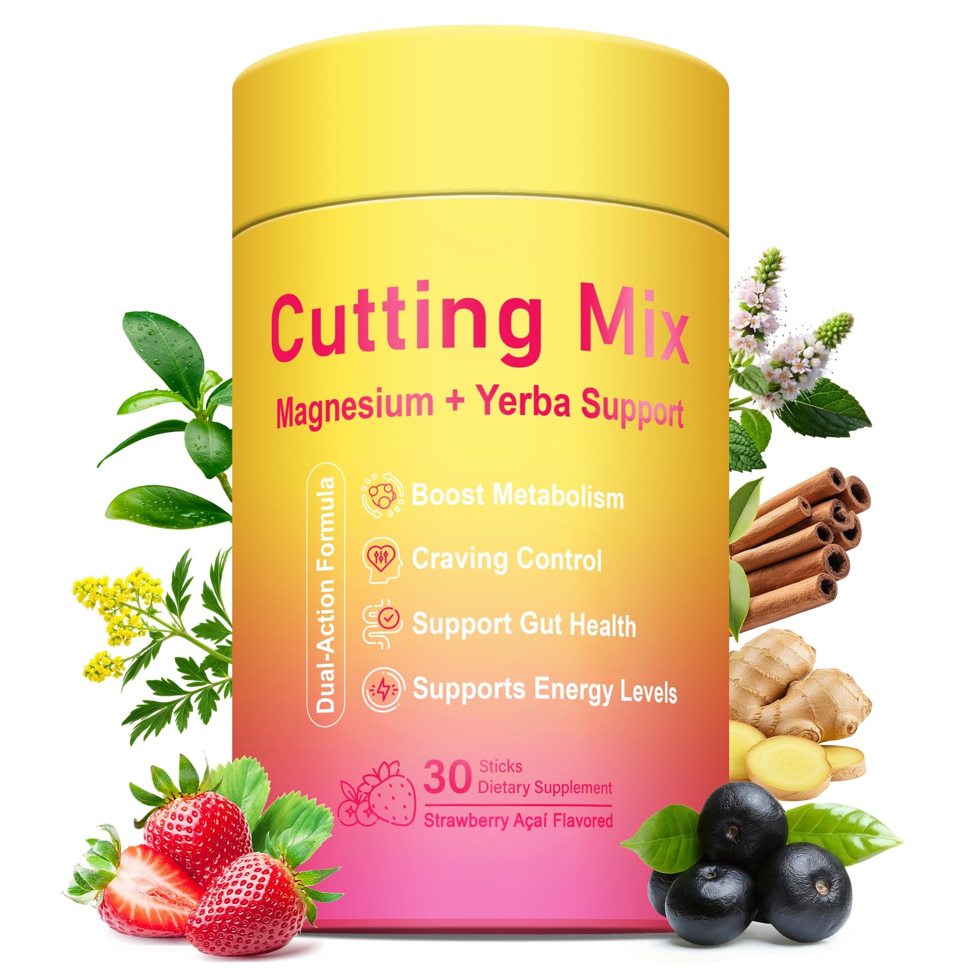 Yooloks Cutting Drink Mix – 5-HTP, Yerba Mate & Magnesium, FOS | Supports Satiety Signaling, Energy & Gut Health - Maple Wellness Supplements