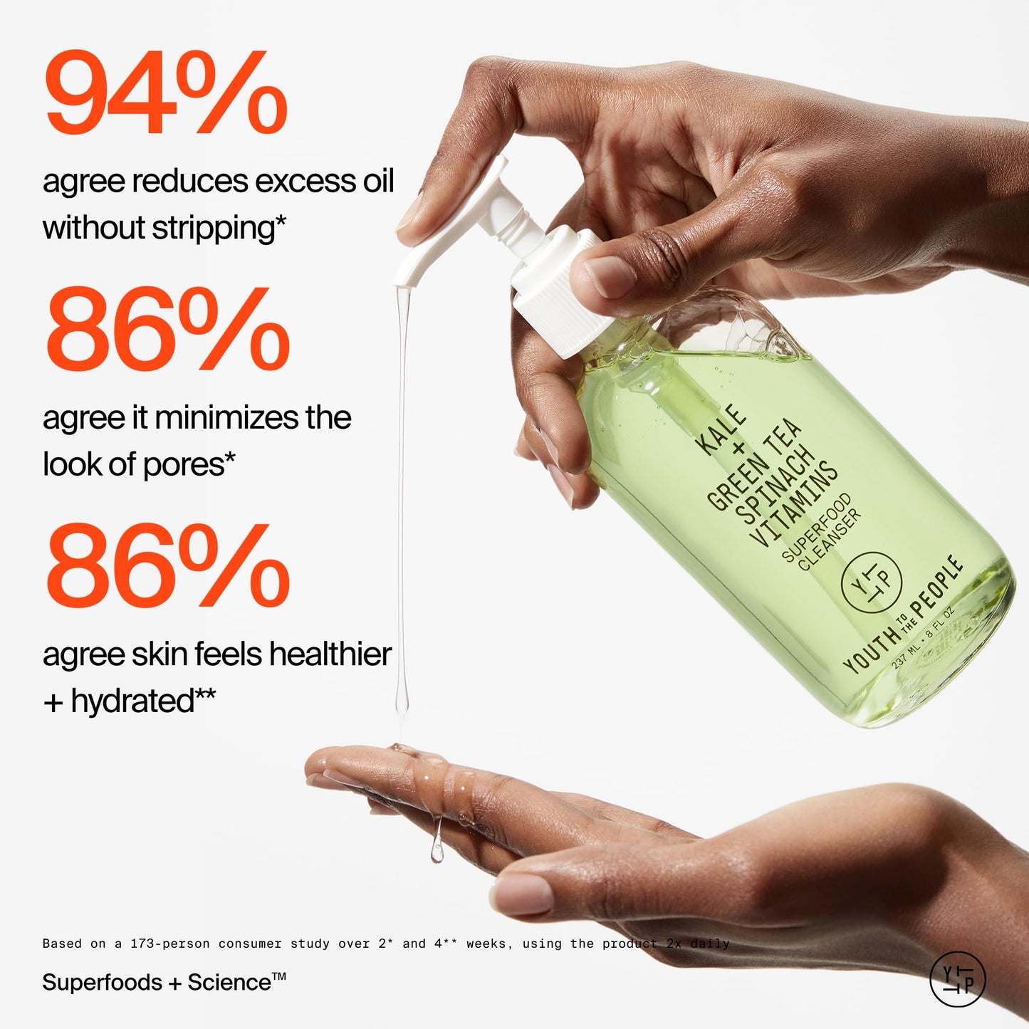 Youth To The People Superfood Facial Cleanser Full Size - Kale + Green Tea Daily Face Wash - Maple Wellness Supplements