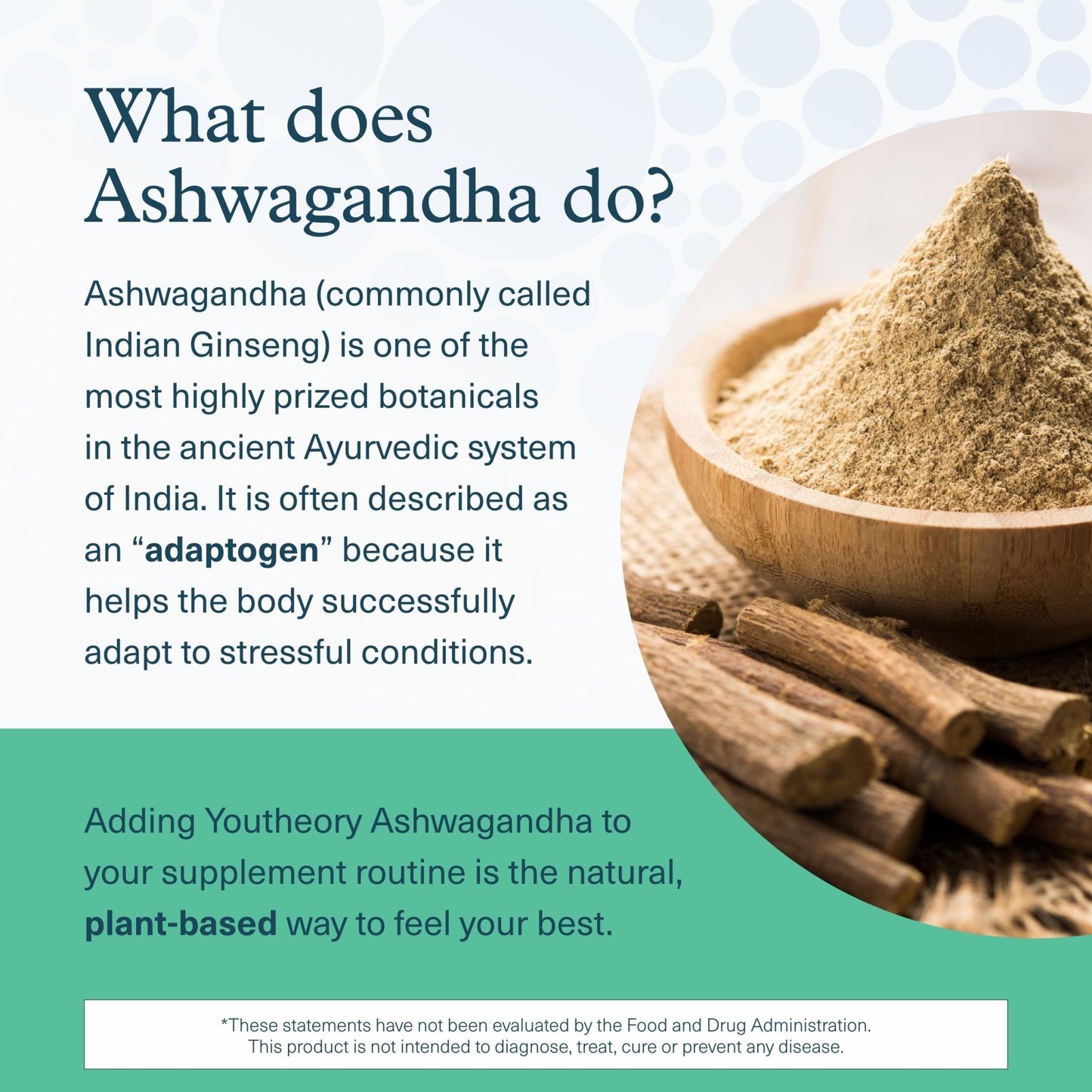 Youtheory Ashwagandha + GABA - Adaptogenic Blend with Organic KSM-66 & Ginger - Aids Stress Relief & Mood* - Supports Energy Levels - Maple Wellness Supplements
