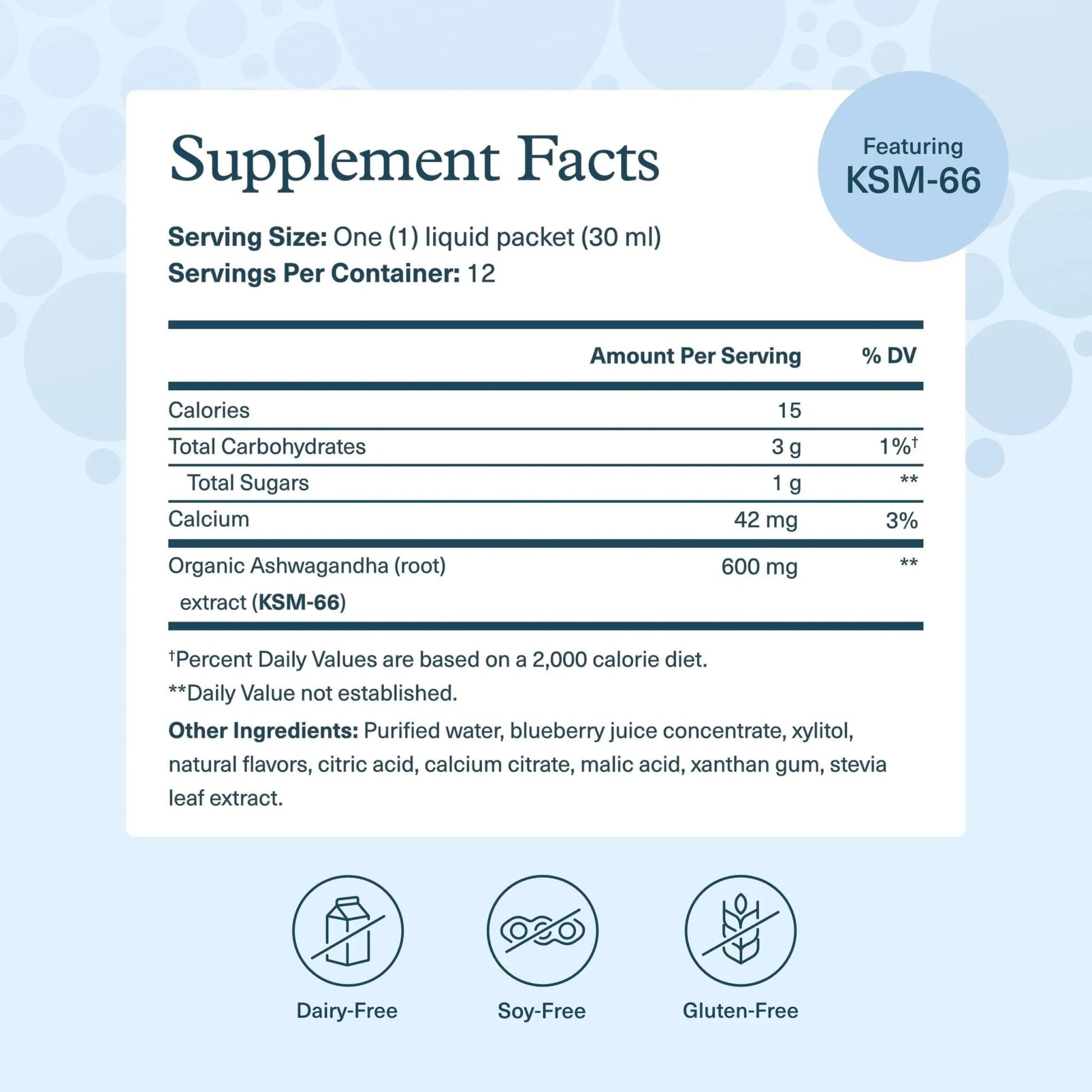 Youtheory Ashwagandha Liquid - with Organic KSM-66 Ashwagandha - Herbal Blend to Support Stress Relief & Energy Levels* - Helps Support Mood* - 1 oz Single Serve Packet, Pack of 12 - Maple Wellness Supplements