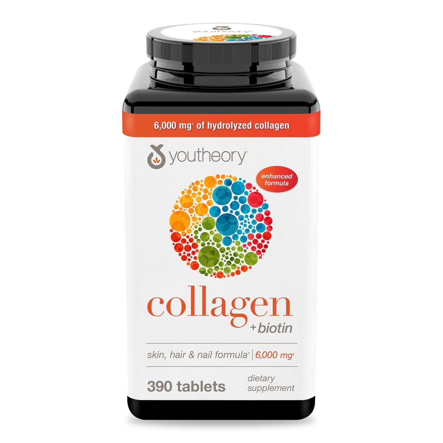 Youtheory Collagen + Biotin - Advanced Collagen Supplement - with Hydrolyzed Peptides, Vitamin C & Vitamin B - Maple Wellness Supplements