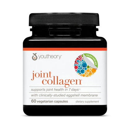 Youtheory Joint Collagen - Vegetarian Collagen Supplement with NEM Eggshell Membrane & Boswellia Extract - Dairy, Soy & Gluten Free - 60 Vegetarian Capsules - Maple Wellness Supplements
