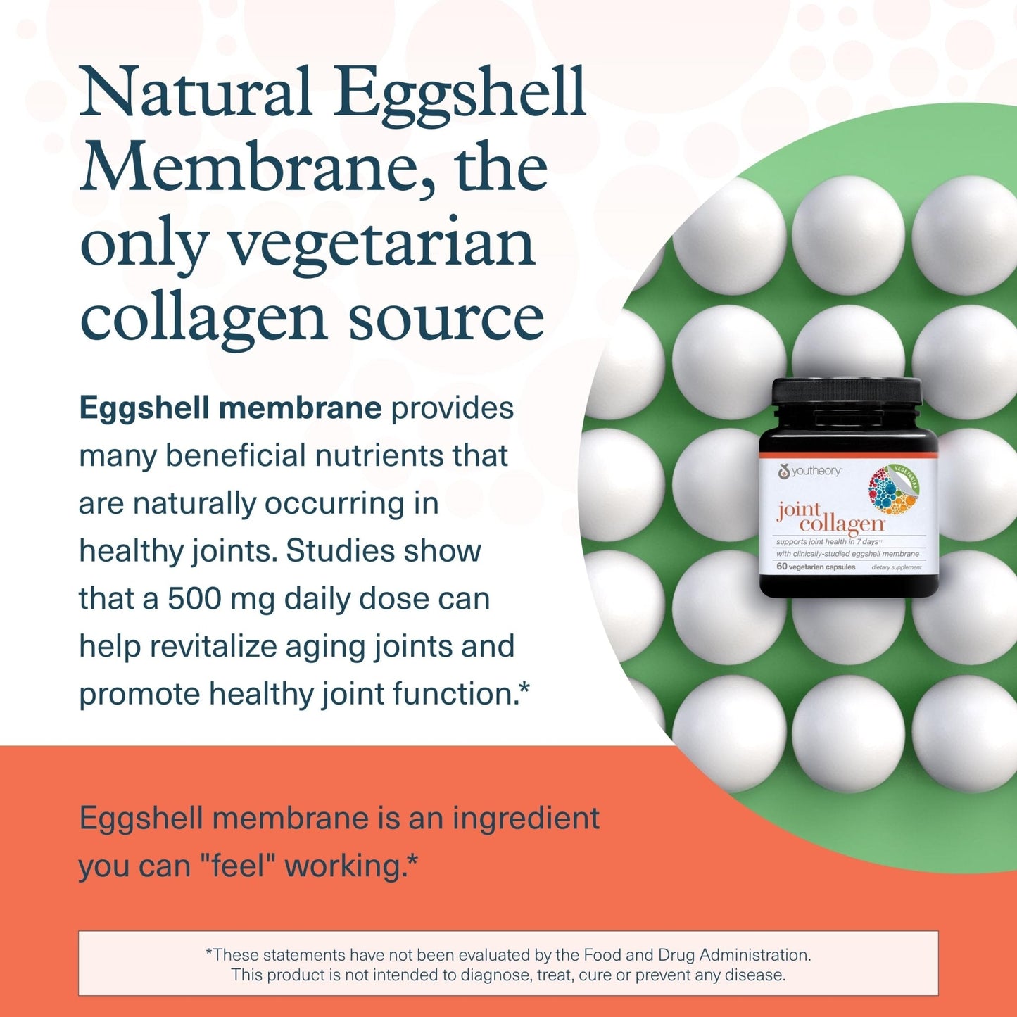 Youtheory Joint Collagen - Vegetarian Collagen Supplement with NEM Eggshell Membrane & Boswellia Extract - Dairy, Soy & Gluten Free - 60 Vegetarian Capsules - Maple Wellness Supplements