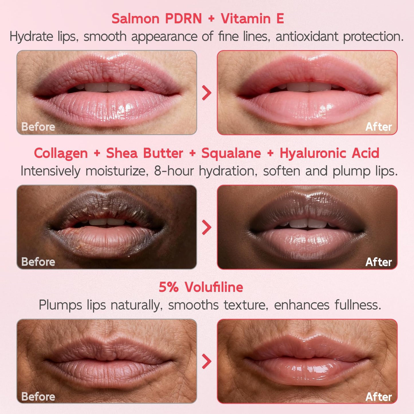 YouthVibe Lip Mask Overnight Moisturizing - Nourish & Hydrate, Antioxidants, 5% Volufiline - Maple Wellness Supplements