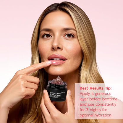 YouthVibe Lip Mask Overnight Moisturizing - Nourish & Hydrate, Antioxidants, 5% Volufiline - Maple Wellness Supplements