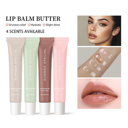 YumSova 4PCS Summer Lip Gloss Lipstick, Containing Natural Oils And Fruit Extracts, Can Soothe And Soften Dry Lips, Keep Moisture For A Long Time, And Is Not Sticky (4PCS) - Maple Wellness Supplements