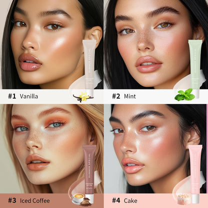 YumSova 4PCS Summer Lip Gloss Lipstick, Containing Natural Oils And Fruit Extracts, Can Soothe And Soften Dry Lips, Keep Moisture For A Long Time, And Is Not Sticky (4PCS) - Maple Wellness Supplements