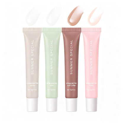 YumSova 4PCS Summer Lip Gloss Lipstick, Containing Natural Oils And Fruit Extracts, Can Soothe And Soften Dry Lips, Keep Moisture For A Long Time, And Is Not Sticky (4PCS) - Maple Wellness Supplements