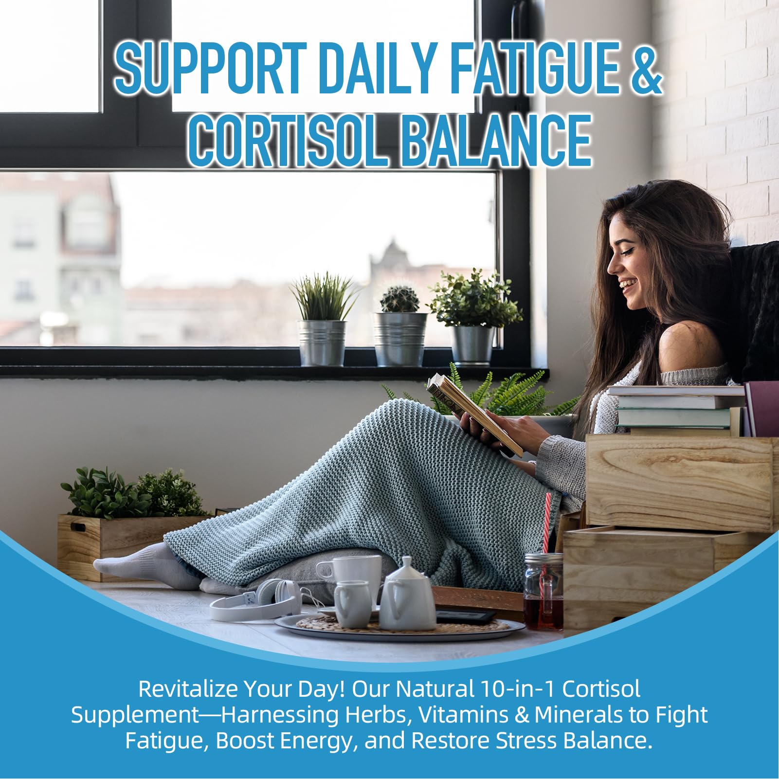 Yuselyn Cortisol Supplements for Women & Men, 10-in-1 Cortisol Detox Manager - High Cortisol Lowering Supplements with Magnesium, Ashwagandha & L-Theanine for Balanced Calm & Stress Relief - Maple Wellness Supplements
