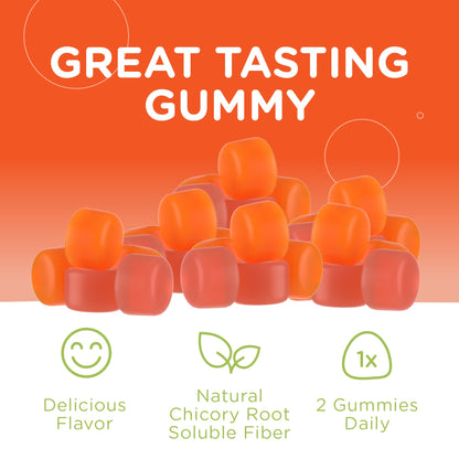 Zahler Chapter One Fiber Gummies - Soluble Fiber for Digestive Health Support - Flavored Gummies for Kids - Natural Chicory Root - Kosher, Dairy-Free, - Maple Wellness Supplements