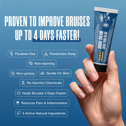 ZAX'S ORIGINAL Bruise Cream - Arnica and Witch Hazel Blend, Gentle on Skin, Plant-Based Ingredients for Skin Care - 28g - Maple Wellness Supplements