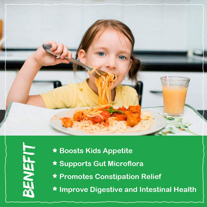 ZEBORA Kids Probiotic & Prebiotics Powder Age 3+ Support Children's Digestive & Immune System with Natural Source, Promotes Constipation Relief, Non-GMO - Maple Wellness Supplements