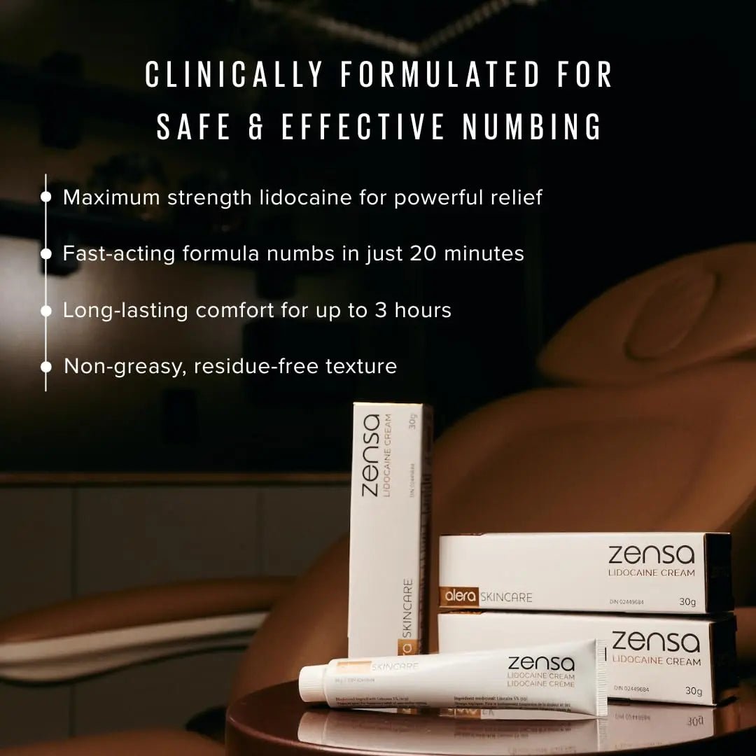 Zensa Numbing Cream 5% Lidocaine – Maximum Strength Topical Anesthetic with Vitamin E for Pain Relief from Hemorrhoids – Vegan, Cruelty-Free, Water-Based, Physiologic pH for Sensitive Skin – 30g - Maple Wellness Supplements